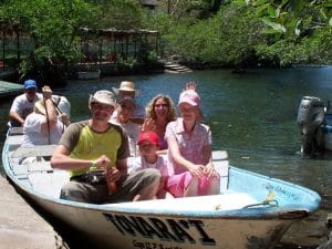 Taking a boat tour in San Blas Riviera Nayarit