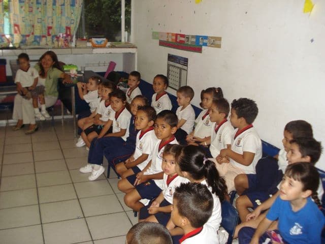 Class of school kids in Riviera Nayarit