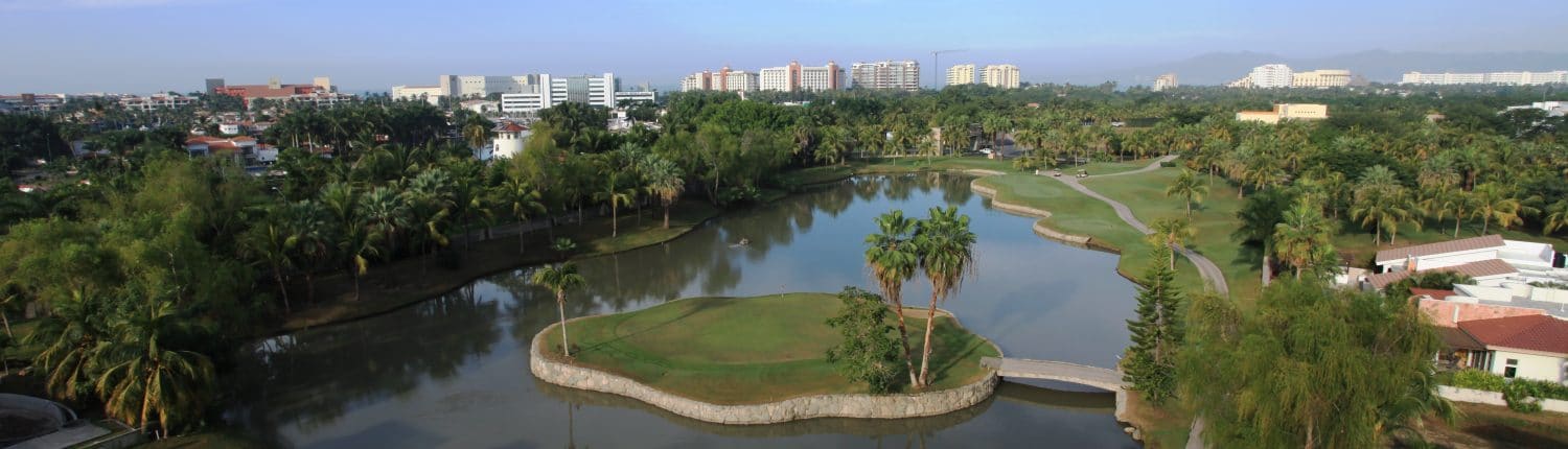 Aerial view of El Tigre Golf Course Nuevo Vallarta in Riviera Nayarit Mexico