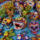 Huichol art in Riviera Nayarit Mexico - image of handmade bead crafts