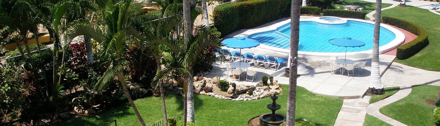 Pool at Anai Suites hotel in Rincon de Guayabitos Riviera Nayarit Mexico