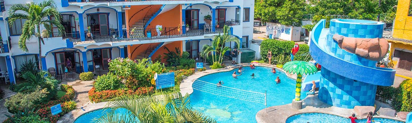 Pool at Hotel Mar y Sol in Rincon de Guayabitos Riviera Nayarit Mexico