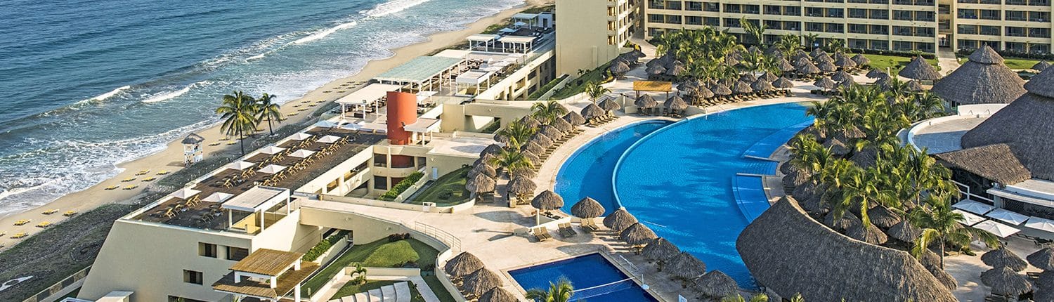 Pool and beach at Iberostar Playa Mita hotel in Litibu Riviera Nayarit Mexico