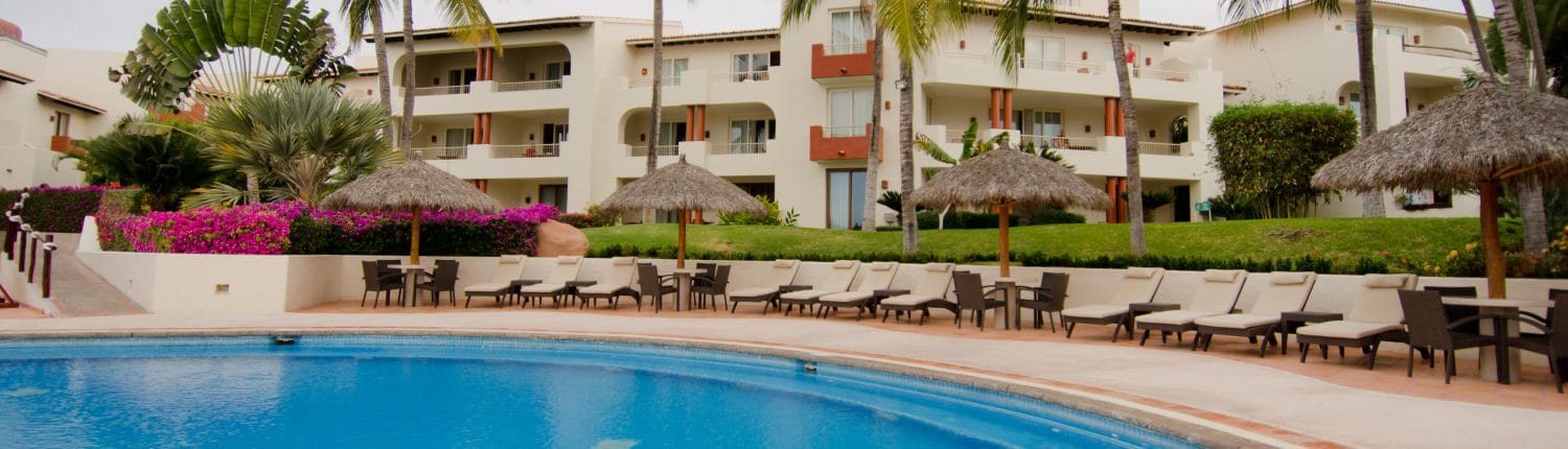 Pool at Rancho Banderas hotel in Destiladeras Riviera Nayarit Mexico