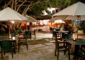 decameron-los-cocos-patio-area Dining patio at Decameron Los Cocos Hotel in Guayabitos Riviera Nayarit Mexico