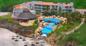 Aerial view of Rancho Banderas Hotel in Destiladeras Riviera Nayarit Mexico