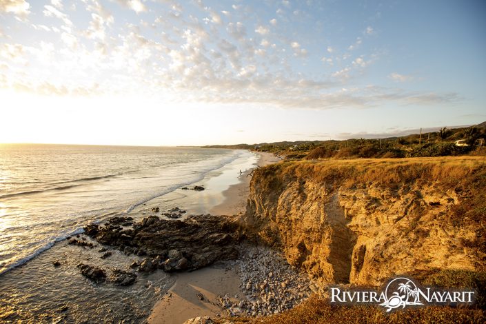 Miles of beachfront near Destiladeras in Riviera Nayarit Mexico