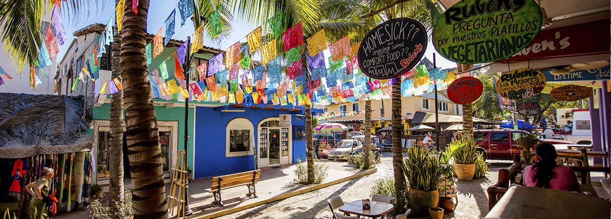 Beach restaurants in Sayulita Riviera Nayarit Mexico