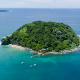 Aerial view of Isla Coral Island in Riviera Nayarit