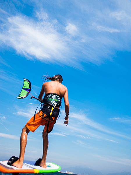 Kite surfer in Riviera Nayarit Mexico