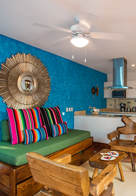 el-pueblito-sayulita-rooms Rustic room at El Pueblito Hotel in Sayulita Nayarit