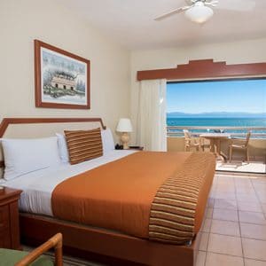 bedroom-paradise-village Hotel suite and balcony at Paradise Village Nuevo Vallarta in Riviera Nayarit